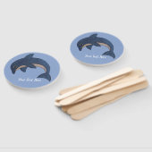 Spaß spinnt wie Springen der blauen weißen Dolphin Fächer (Non-assembled)