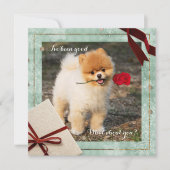 Spaß Spitz Weihnachten war ich eine gute Flachkart (Vorderseite)