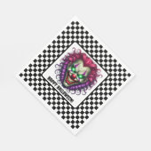 Spaß Spooky Clown Halloween Papier Napkin Serviette (Ecke)