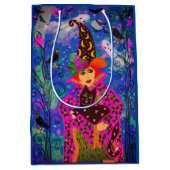 Spaß Spooky farbenfroher Trick oder Trete Mittlere Geschenktüte (Vorderseite)