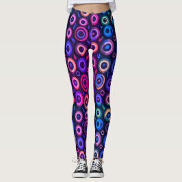 Spaß Spooky Halloween Lila Monster Eyeball Leggings