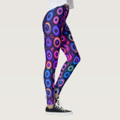 Spaß Spooky Halloween Lila Monster Eyeball Leggings (Rechts)