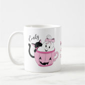 Spaß Spooky Niedlich Halloween personalisierte Mug Kaffeetasse (Links)