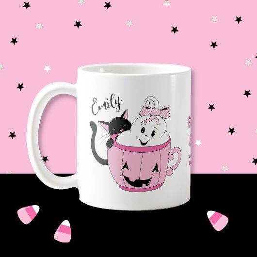 Spaß Spooky Niedlich Halloween personalisierte Mug Kaffeetasse