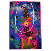 Spaß Spooky Personalisiert Trick oder Trete Mittlere Geschenktüte (Vorderseite)