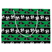 Spaß Sportsoccer Ball Muster Party Tasche Große Geschenktüte (Rückseite)