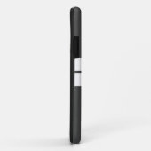 Spaß Sporty Twin White Racing Streifen auf dunkelg Case-Mate iPhone Hülle (Hinten/Rechts)