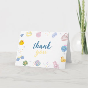 Spaß Spritz Spritz Gummiente Bad Baby Shower Dankeskarte