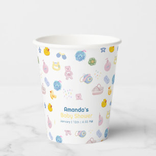 Spaß Spritz Spritz Gummiente Bad Baby Shower Pappbecher