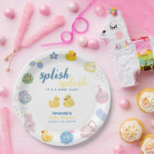 Spaß Spritz Spritz Gummiente Bad Baby Shower Pappteller (Party)