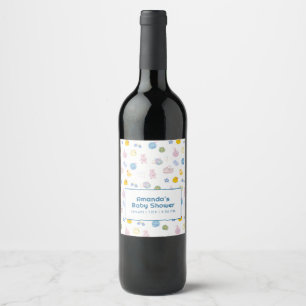 Spaß Spritz Spritz Gummiente Bad Baby Shower Weinetikett