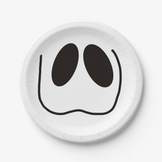 Spaß, spuke, Geistergesicht zu Halloween Pappteller (Vorderseite)