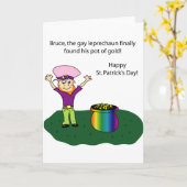 Spaß St. Patricks Tages Karte (Gelbe Blume)