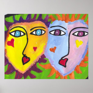 Spaß stellt Plakat gegenüber