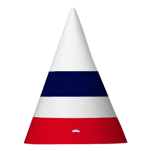 Spaß Stilvolle blaue blaue, helle rote Streifen Partyhütchen (Rechts)