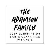 Spaß Stilvolle Handschrift Name Moderne Rücksendea Permastempel (Design)