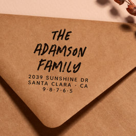 Spaß Stilvolle Handschrift Name Moderne Rücksendea Permastempel