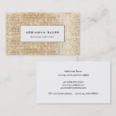 Spaß Stilvolle Imitate Gold Sequin Muster Schönhei Visitenkarte (Vorne/Hinten)