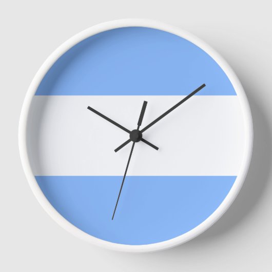 Spaß Stilvolle schicke helle blaue weiße nautische Uhr (Vorderseite)