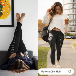 Spaß Stilvolle Übung Training Frauen Yoga Skull Leggings