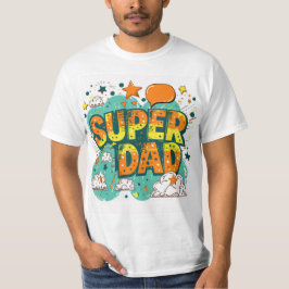 Spaß Stilvoller Super Vater Vatertag T-Shirt