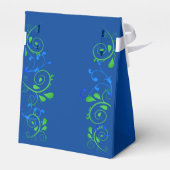 Spaß Stilvolles Peapod Navy Blue Triplets Joint Pa Geschenkschachtel (Rückseite)