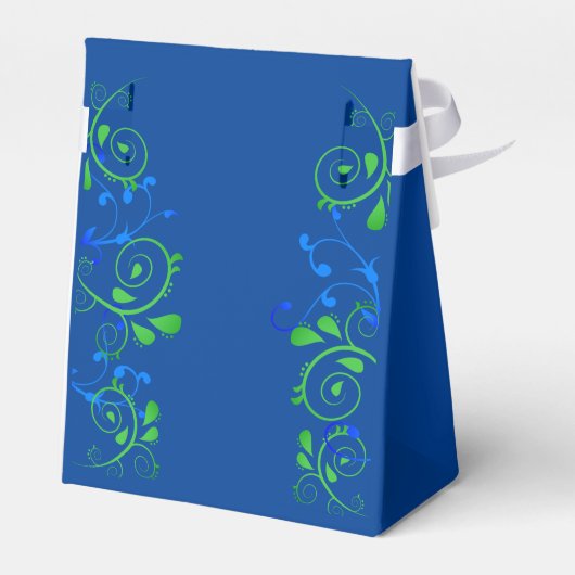 Spaß Stilvolles Peapod Navy Blue Triplets Joint Pa Geschenkschachtel (Rückseite)