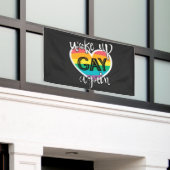 Spaß Stolz Monatslgbt weckte wieder schwul Banner (Äußeres Gebäude)
