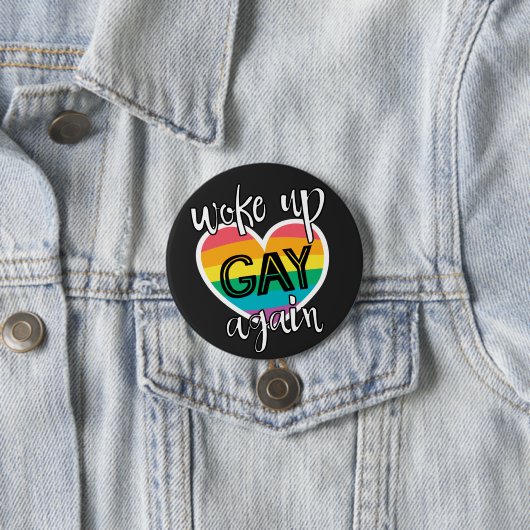 Spaß Stolz Monatslgbt weckte wieder schwul Button (Beispiel)