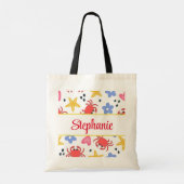 Spaß Strand personalisiert Totasche Tragetasche (Rückseite)