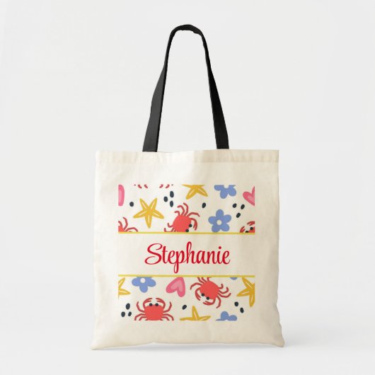 Spaß Strand personalisiert Totasche Tragetasche (Vorne)