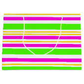 Spaß Streifen Große Geschenktüte (Vorderseite)