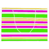 Spaß Streifen Große Geschenktüte (Rückseite)