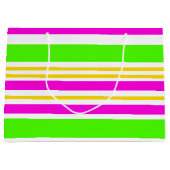 Spaß Streifen Große Geschenktüte (Vorderseite)