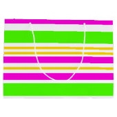 Spaß Streifen Große Geschenktüte (Rückseite)