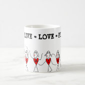 Spaß-Strichmännchen-SpielerNetball Kaffeetasse (Mittel)