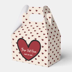 Spaß-Stylist-Süßes-Herz-Partybedarf-Vorlage Geschenkschachtel