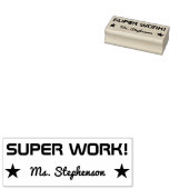 Spaß "SUPER ARBEIT!" Erzieherin Rubber Briefmarke Gummistempel (Stempel)