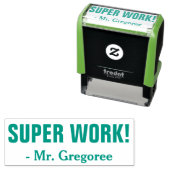 Spaß "SUPER WORK!" + Name des Autors Permastempel (Beispiel)
