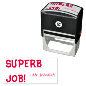 Spaß "SUPERB JOB!" Erzieherin Rubber Briefmarke Permastempel (Beispiel)
