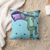 Spaß-Superheld-Roboter-Wurfs-Kissen Kissen (Decke)