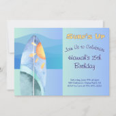 Spaß Surf's Up Birthday Einladung (Vorderseite)