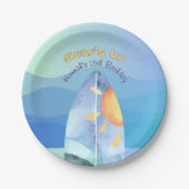 Spaß Surf's Up Birthday Einladung Pappteller (Vorderseite)