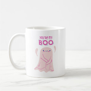 Spaß Süße Adorable Pink Ghost Zuneigung Kaffeetasse