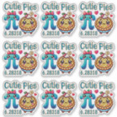 Spaß "Süsse Pies" Niedlich Pi Symbol & Pie Pub Aufkleber (Vorderseite)