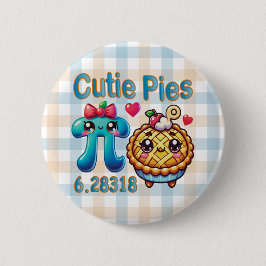 Spaß "Süsse Pies" Niedlich Pi Symbol & Pie Pub Button