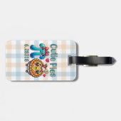 Spaß "Süsse Pies" Niedlich Pi Symbol & Pie Pub Gepäckanhänger (Rückseite horizontal)