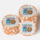Spaß "Süsse Pies" Niedlich Pi Symbol & Pie Pub Pokerchips (Stapel)