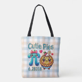 Spaß "Süsse Pies" Niedlich Pi Symbol & Pie Pub Tasche (Rückseite)