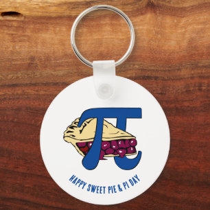 Spaß Sweet Cherry Pie HAPPY PI TAG Schlüsselanhänger